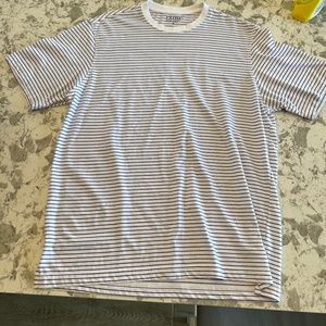 Blue/white striped T-shirt (medium)